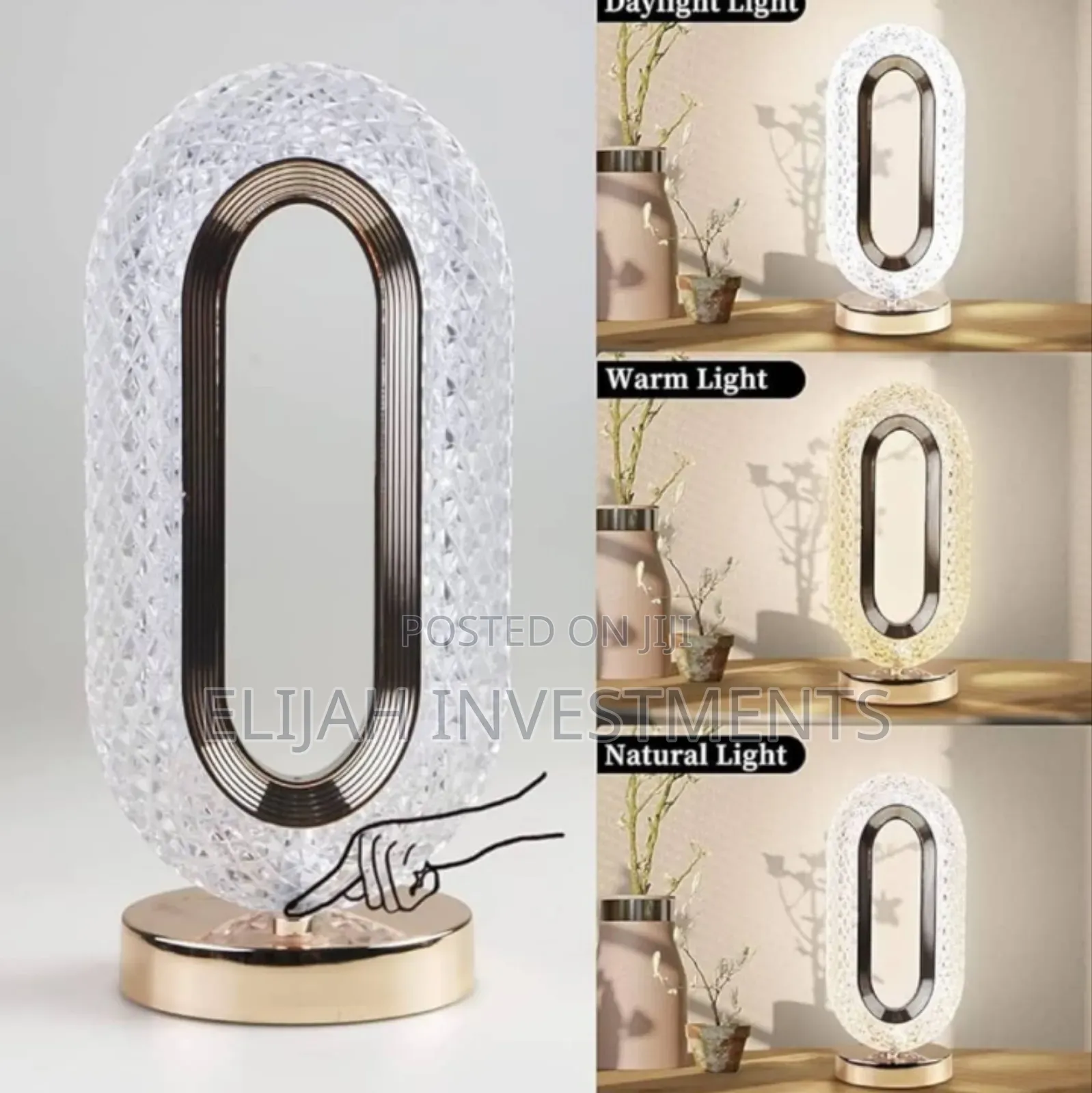 Crystal Diamond Table Lamp