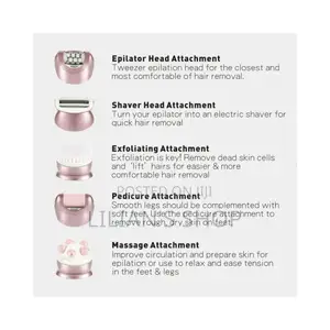 Multifunctional Waterproof Led Rechargeable Hair Removal Set