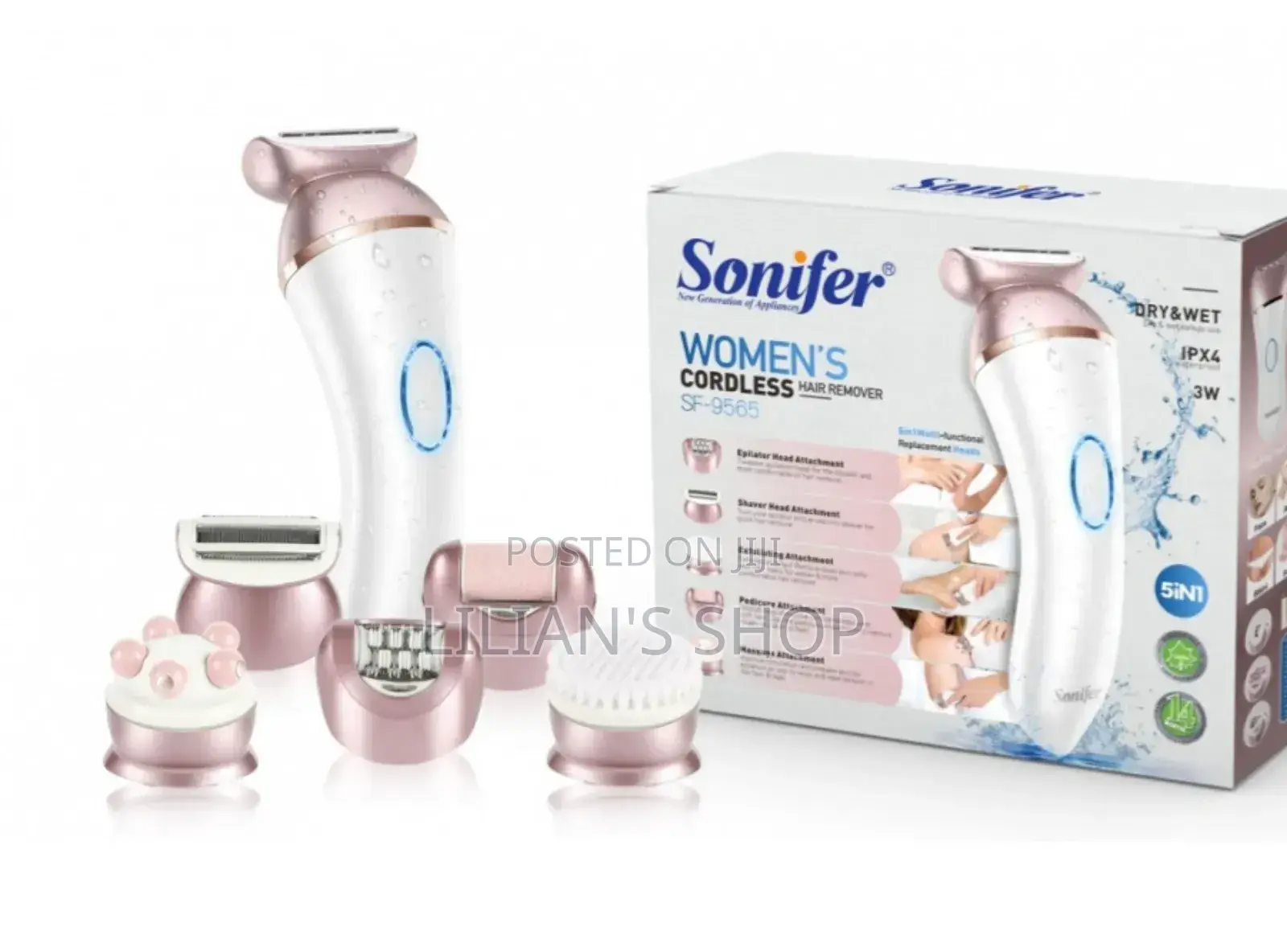 Multifunctional Waterproof Led Rechargeable Hair Removal Set