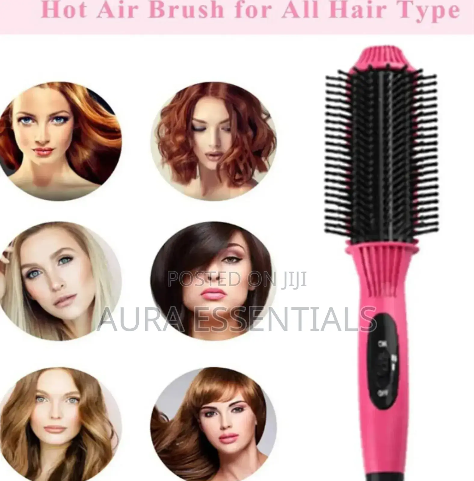 2-in-1 Hair Straightener Brush Comb, Wet or Dry Fast Tool