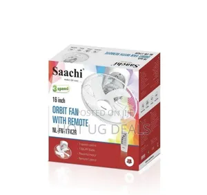 Saachi 16-inch Orbit Ceiling Fan With Remote Control - White