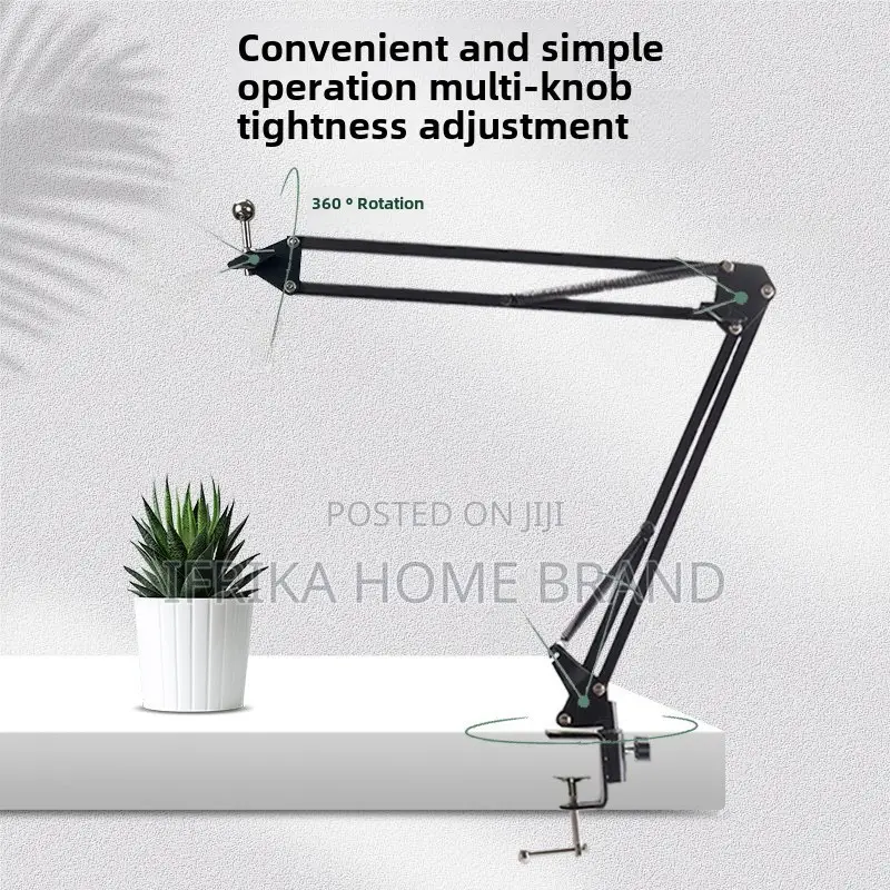 Desktop Clip-on Microphone Bracket 35 Folding 360 Adjustable
