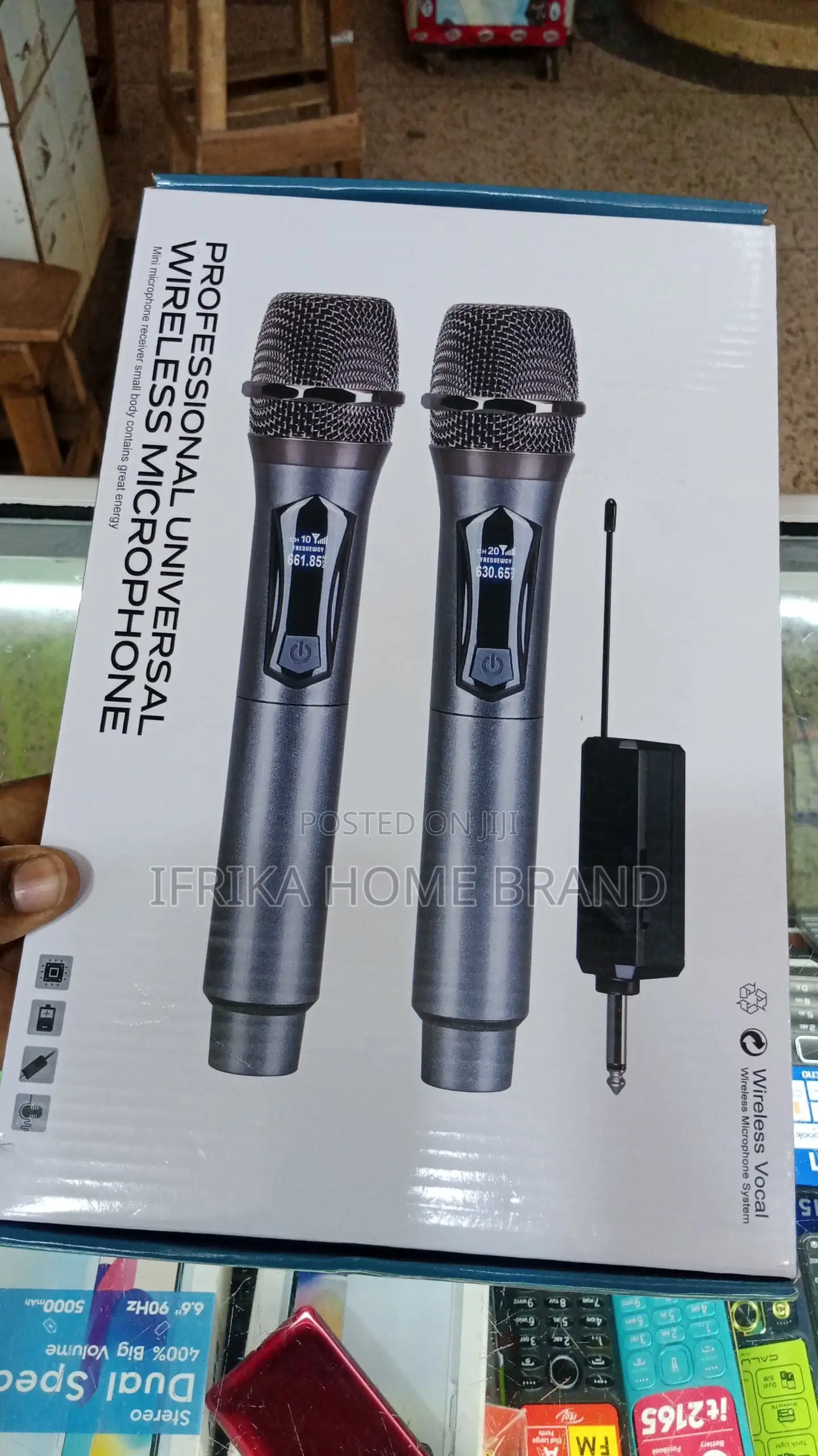 2in1 Handheld Wireless Universal Microphone Karaoke Outdoor