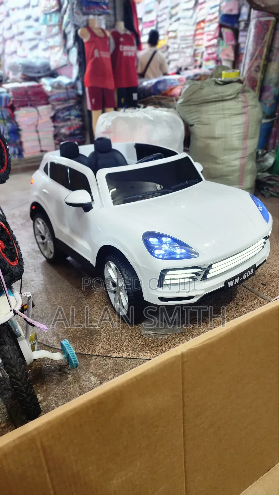 Children's Heavy White Remote Cars