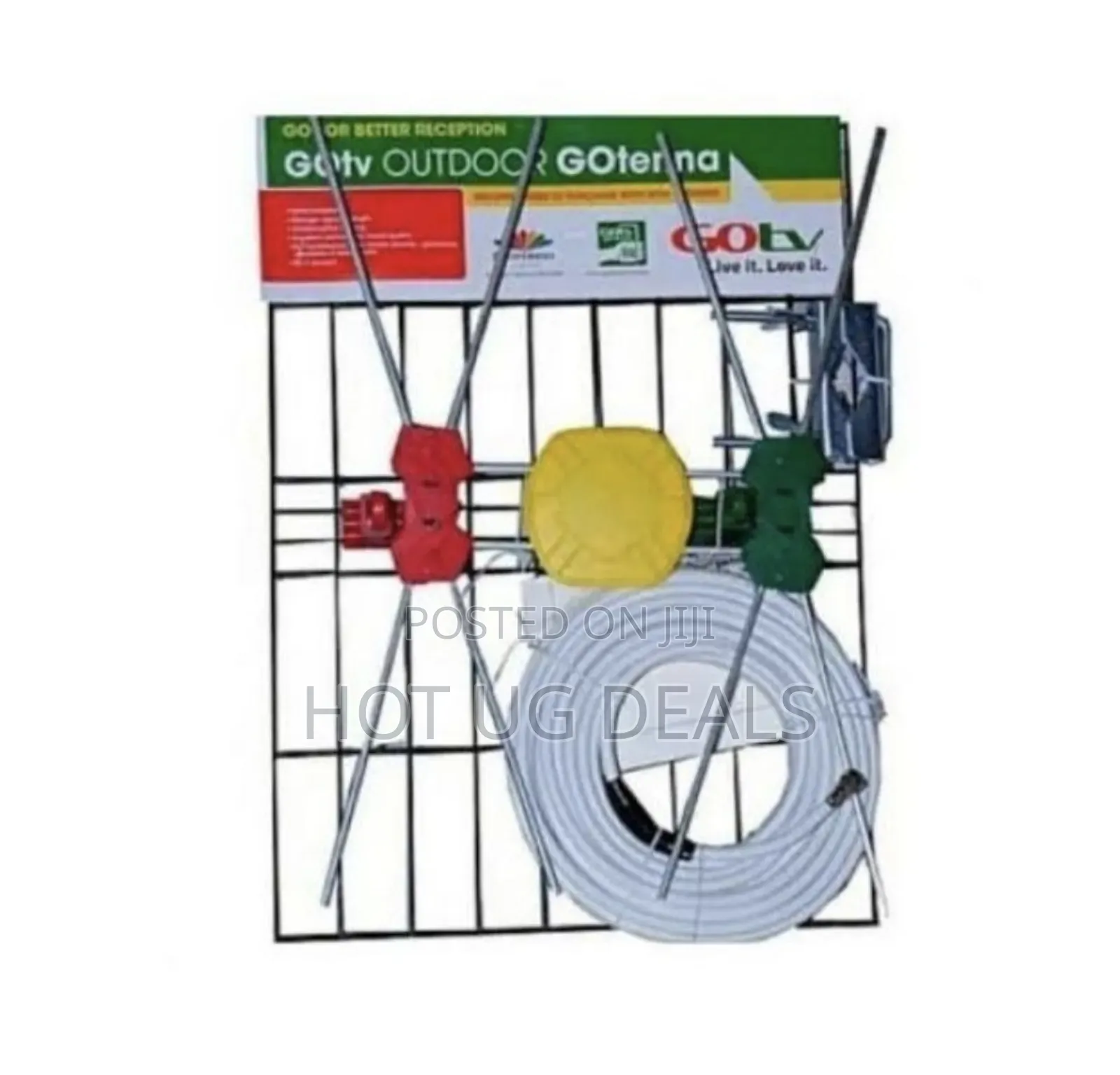 Outdoor Tv Antenna For Gotv & Free To Air Decorder,10m Cable