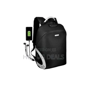 Waterproof Anti Theft Laptop Bag With Data Carble-black,Gray