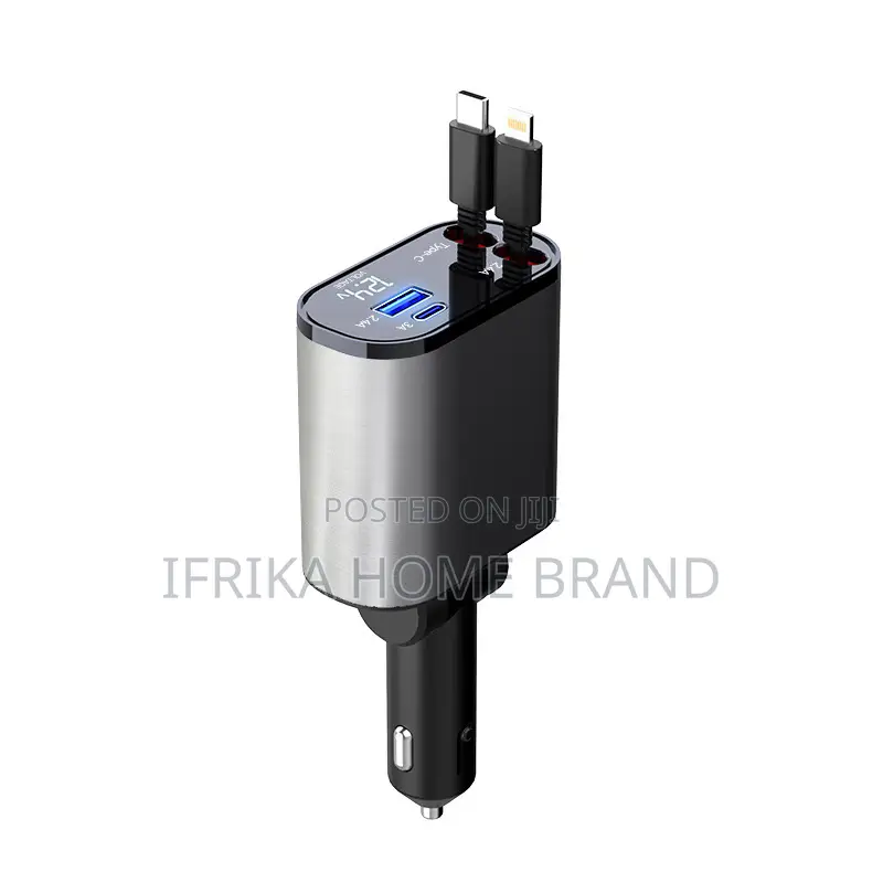 Car Charger 100w Fast Car Cigarette Lightening Usb and Typec