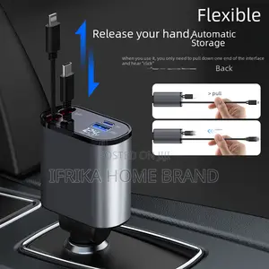 Car Charger 100w Fast Car Cigarette Lightening Usb and Typec