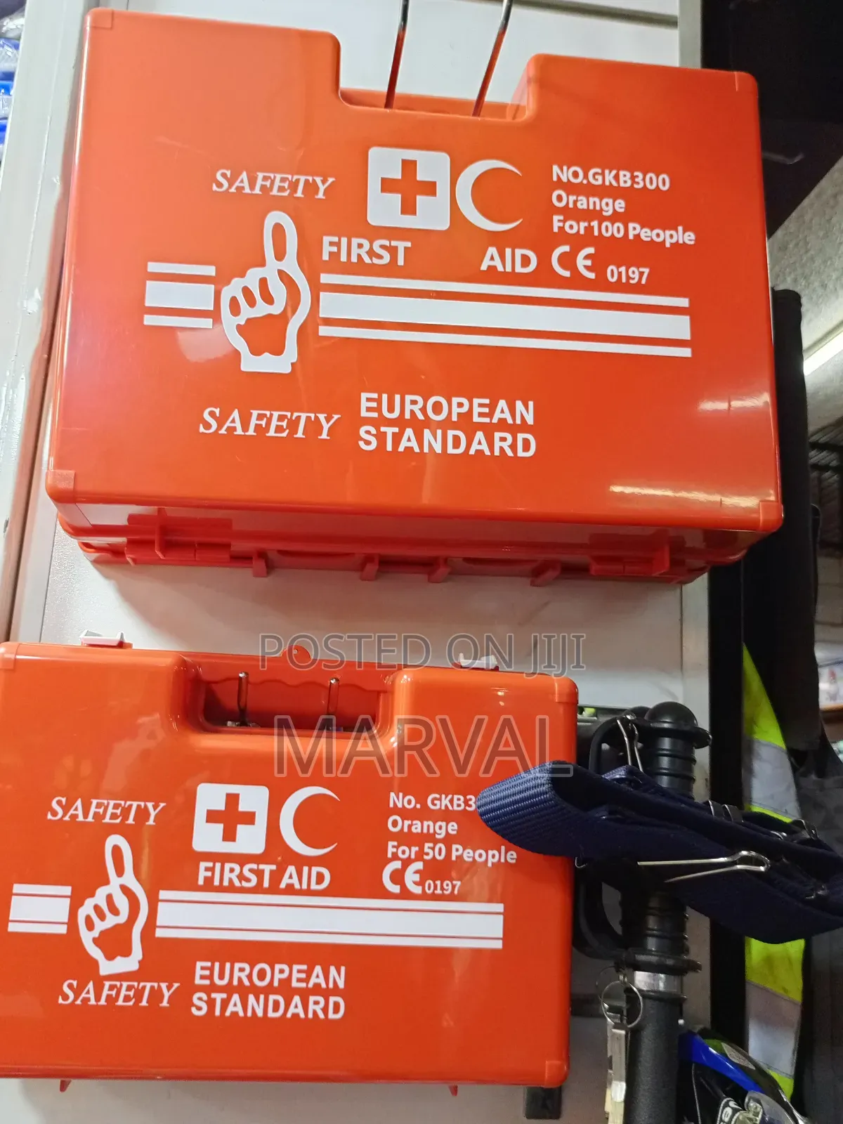 First Aid Kit 100 Person Orange Box – Medicine Organizer,
