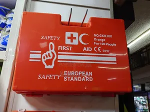 First Aid Kit 100 Person Orange Box – Medicine Organizer,