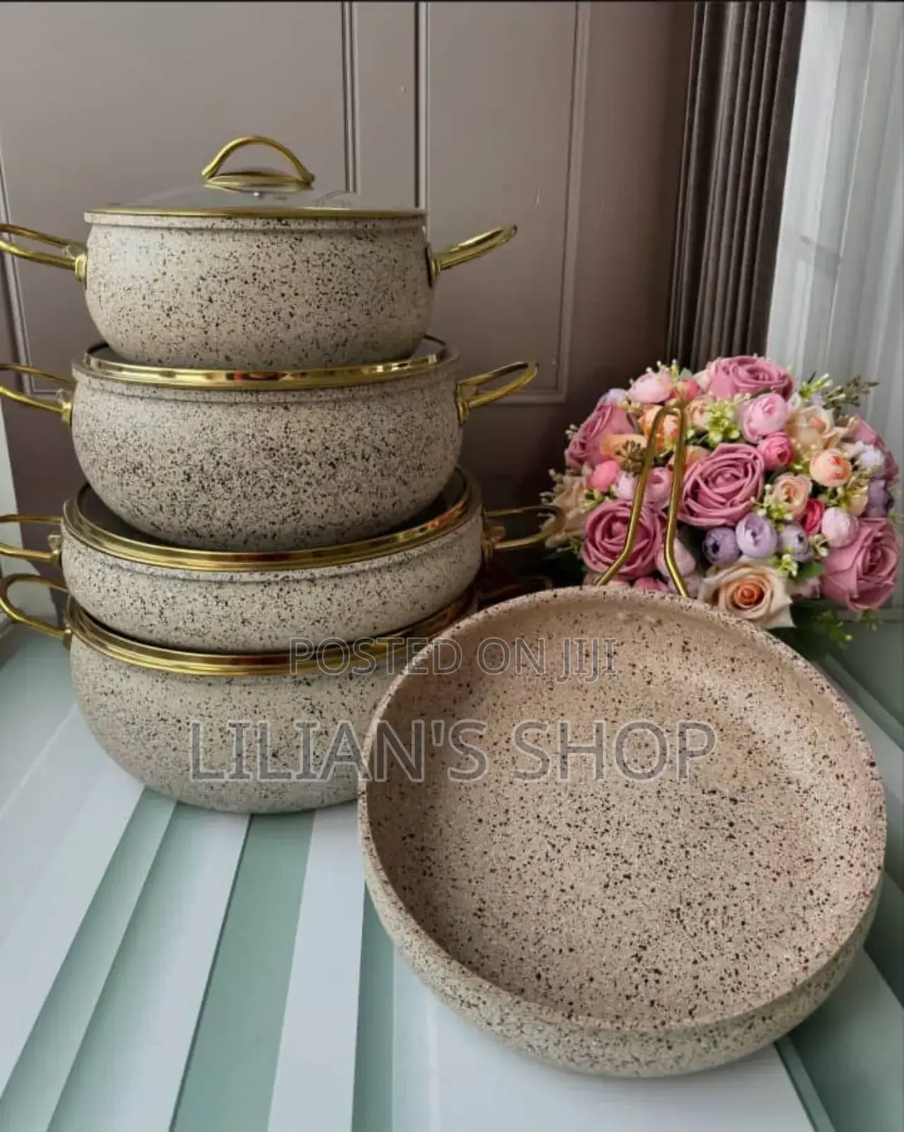 Osfě 9-Piece Granite Casserole Set