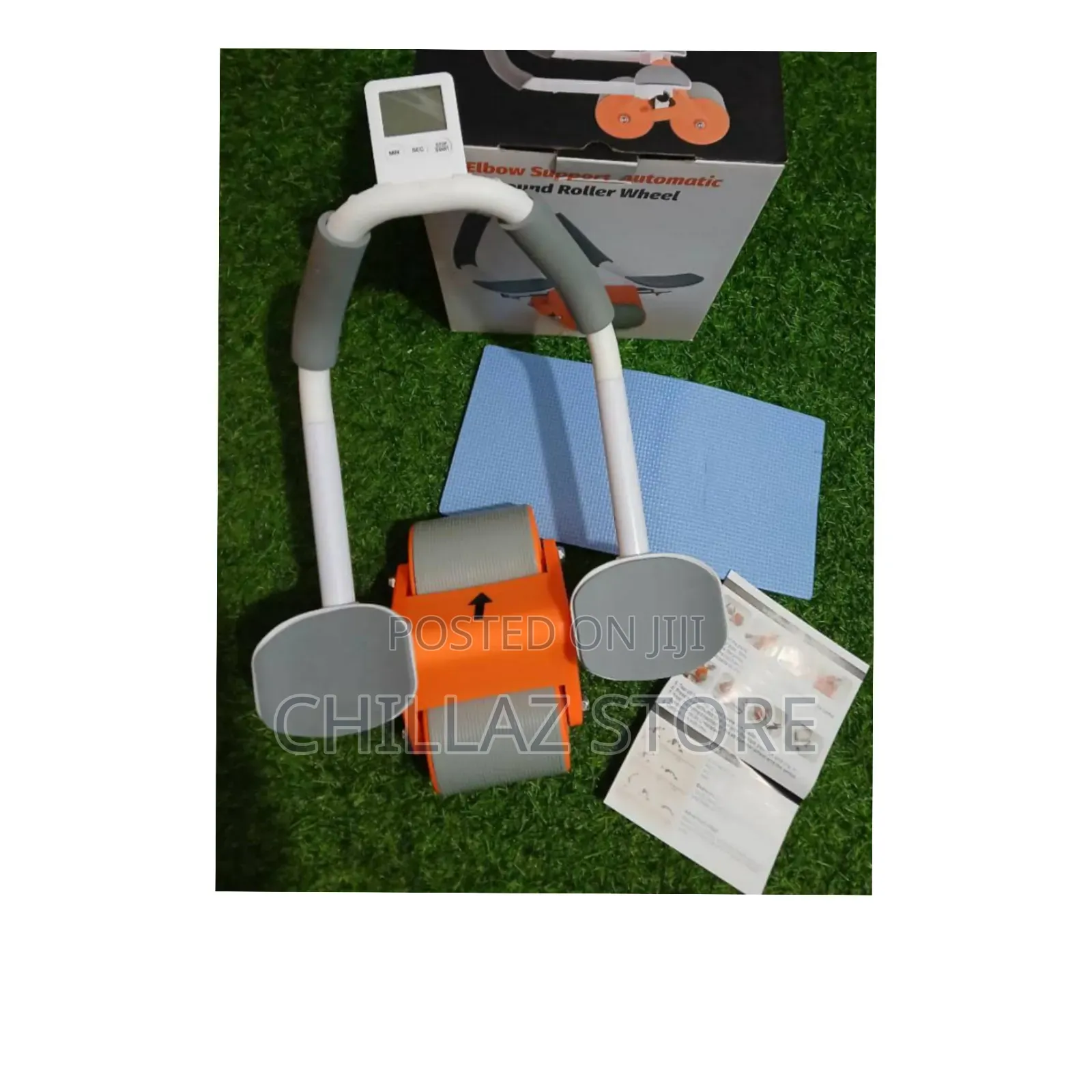 Adjustable Ab Roller With Elbow Support.