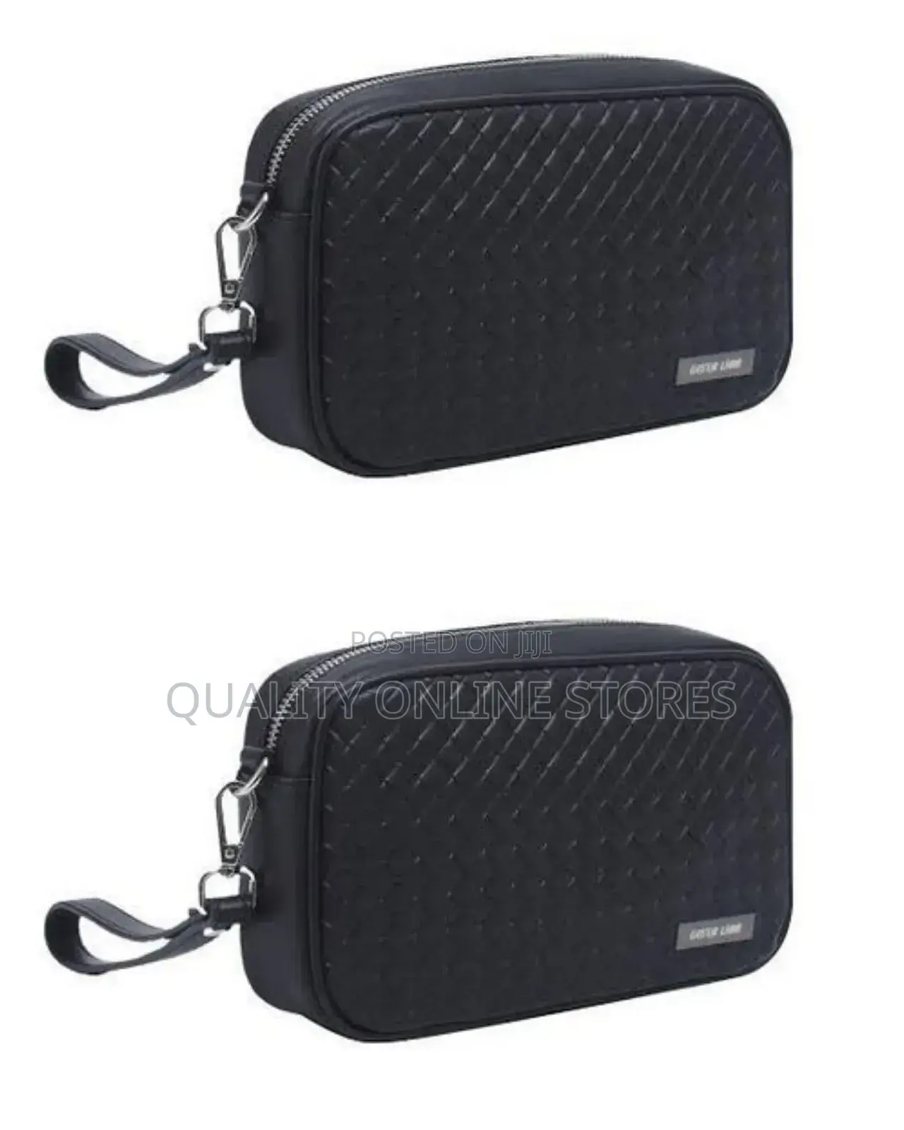 Black Green Lion Clutch Bag