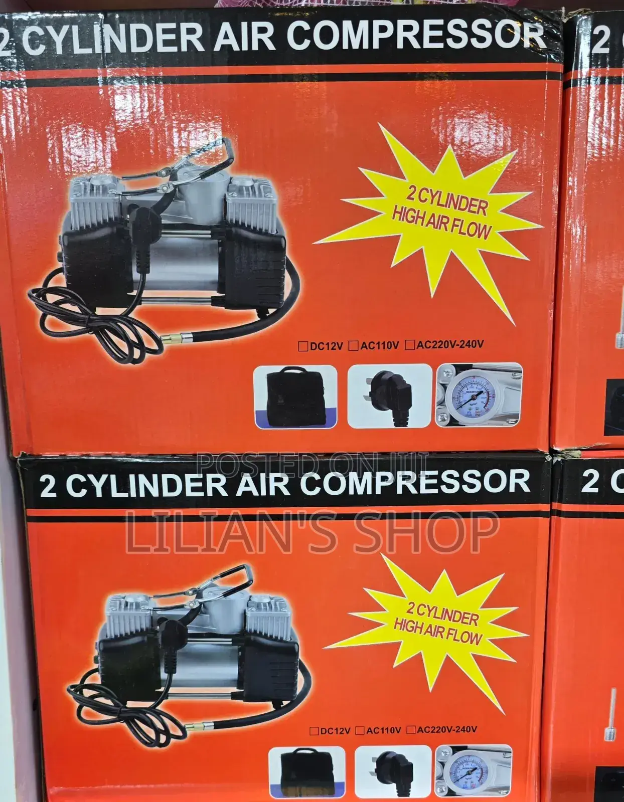 2 Cylinder Portable Air Compressor