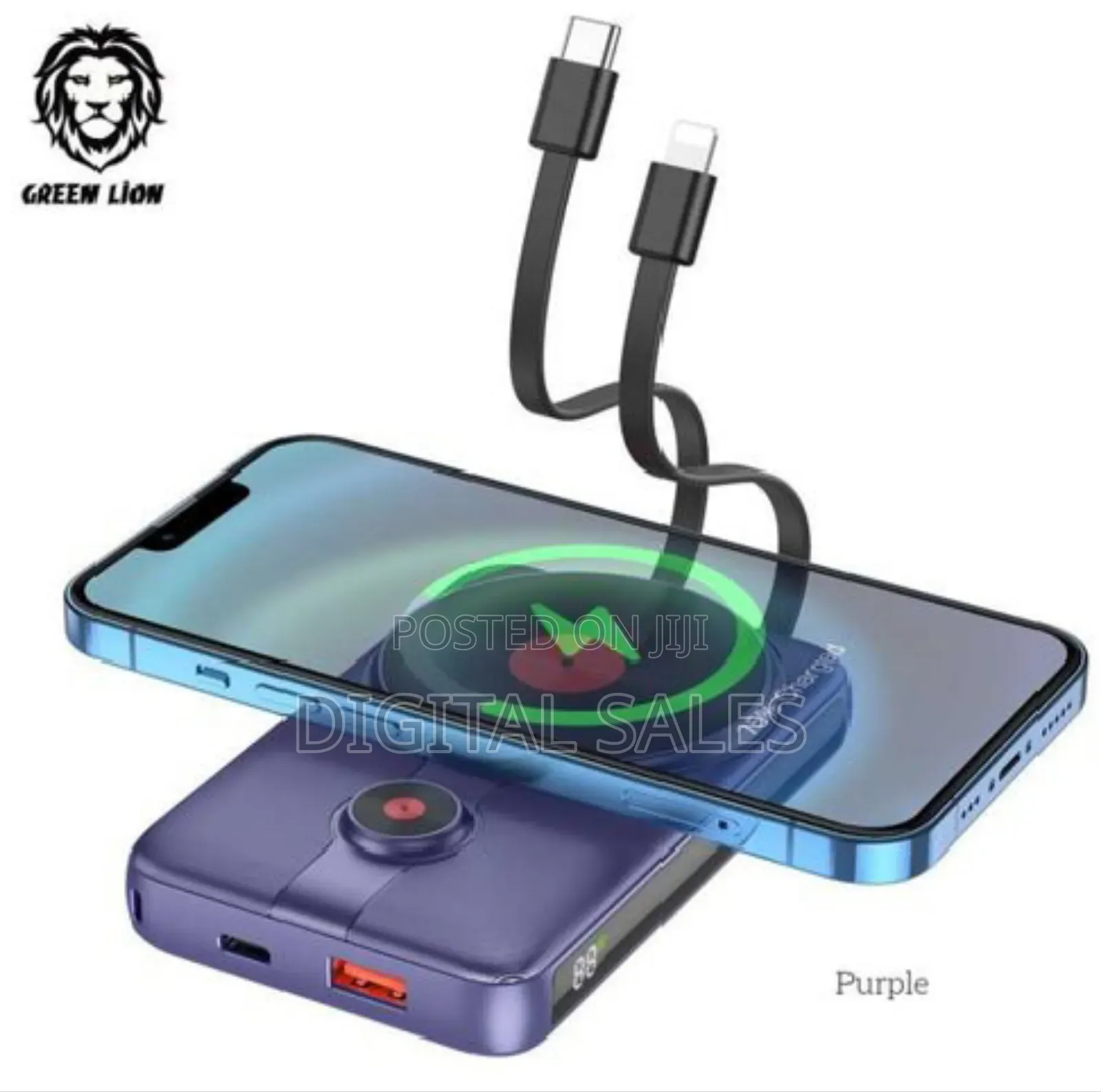 Green Lion 2 in 1 Magsafe Power Bank 10000mah
