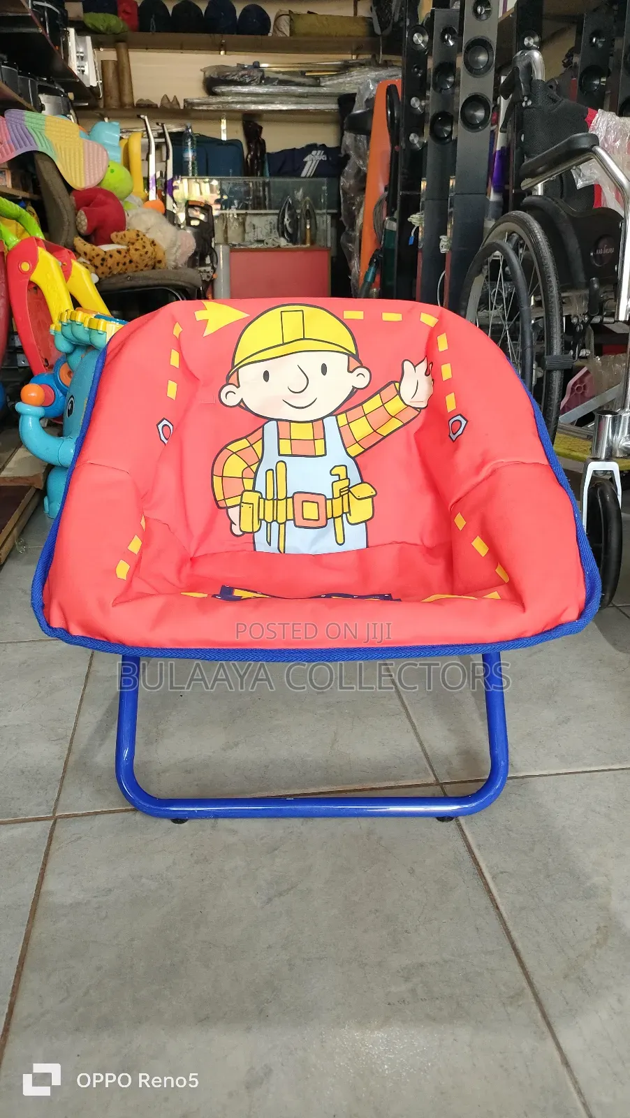 Uk Used Child's Floor Chair Featuring Bob The Builder
