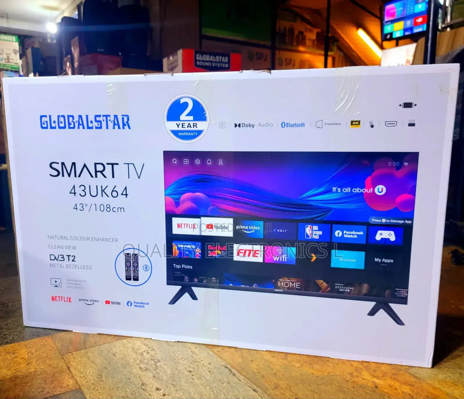 Globalstar 43 Inches Smart Flatscreen (1)
