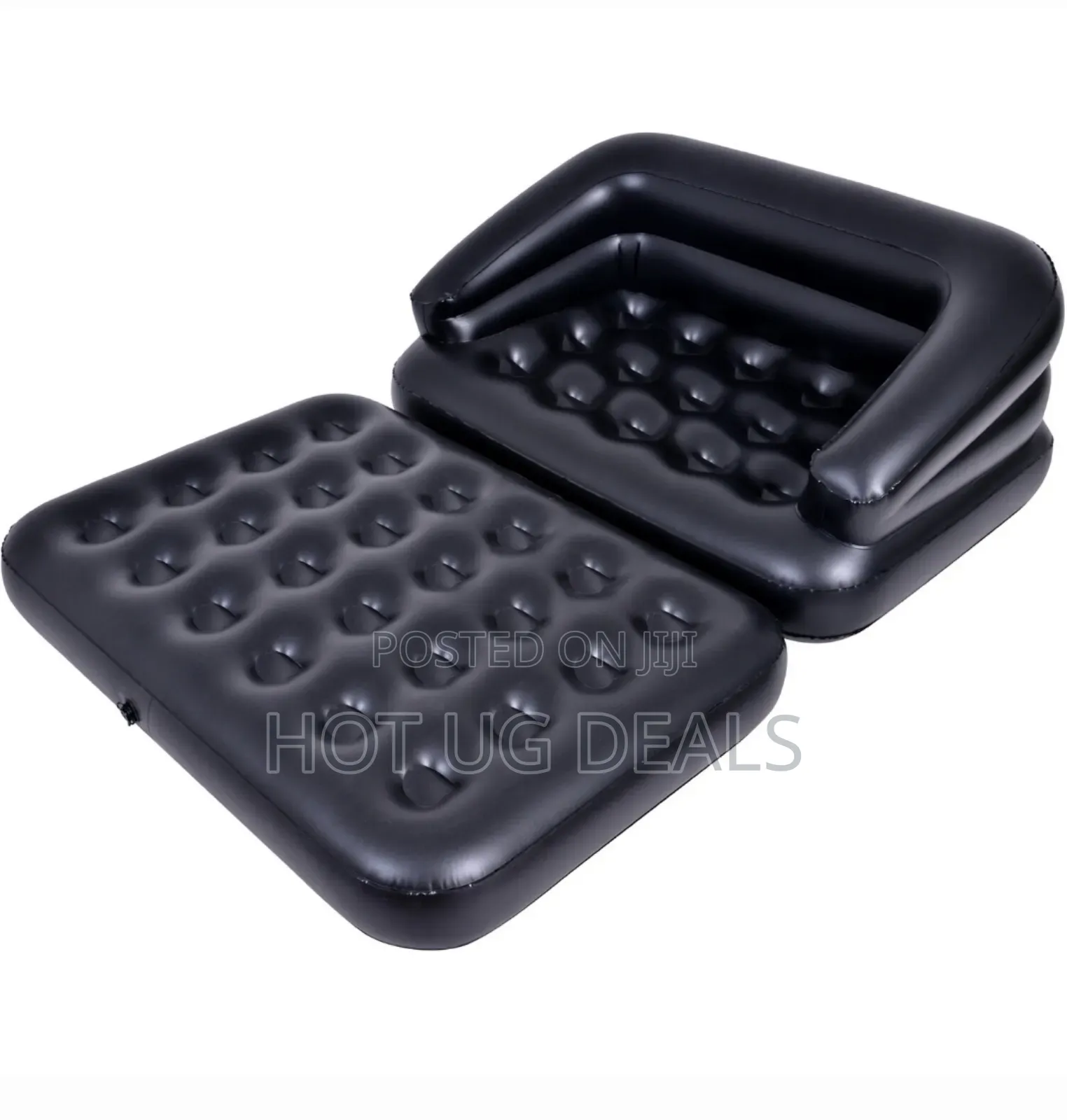 5-in-1 Inflatable Flocked Sofa Bed With Pump