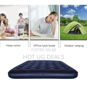 5x6 Flocked Air Mattress Inflatable Mattress, With Blow Pump