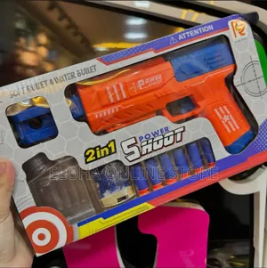 2 In1 Kids Water Bullets and Soft Bullets Gun