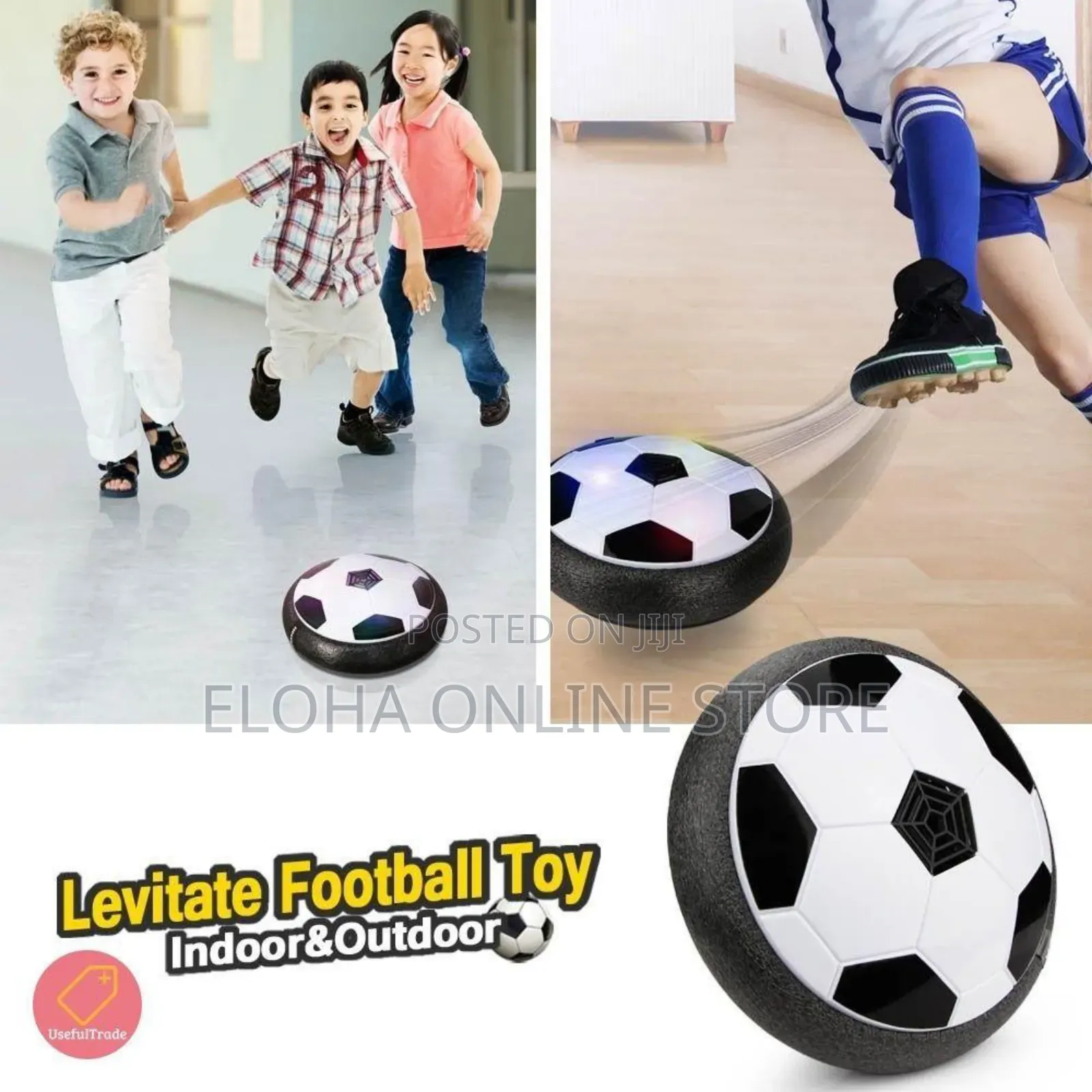 Toddler Football Goal Hover Ball Led Soccer Sports Toys