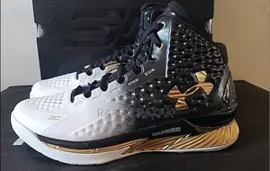 Black/White/Gold Under Armour Stephy Curry 1 MVP Basketball