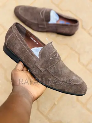 Original Dark Tan Franco Banetti Slip on Suede Loafers