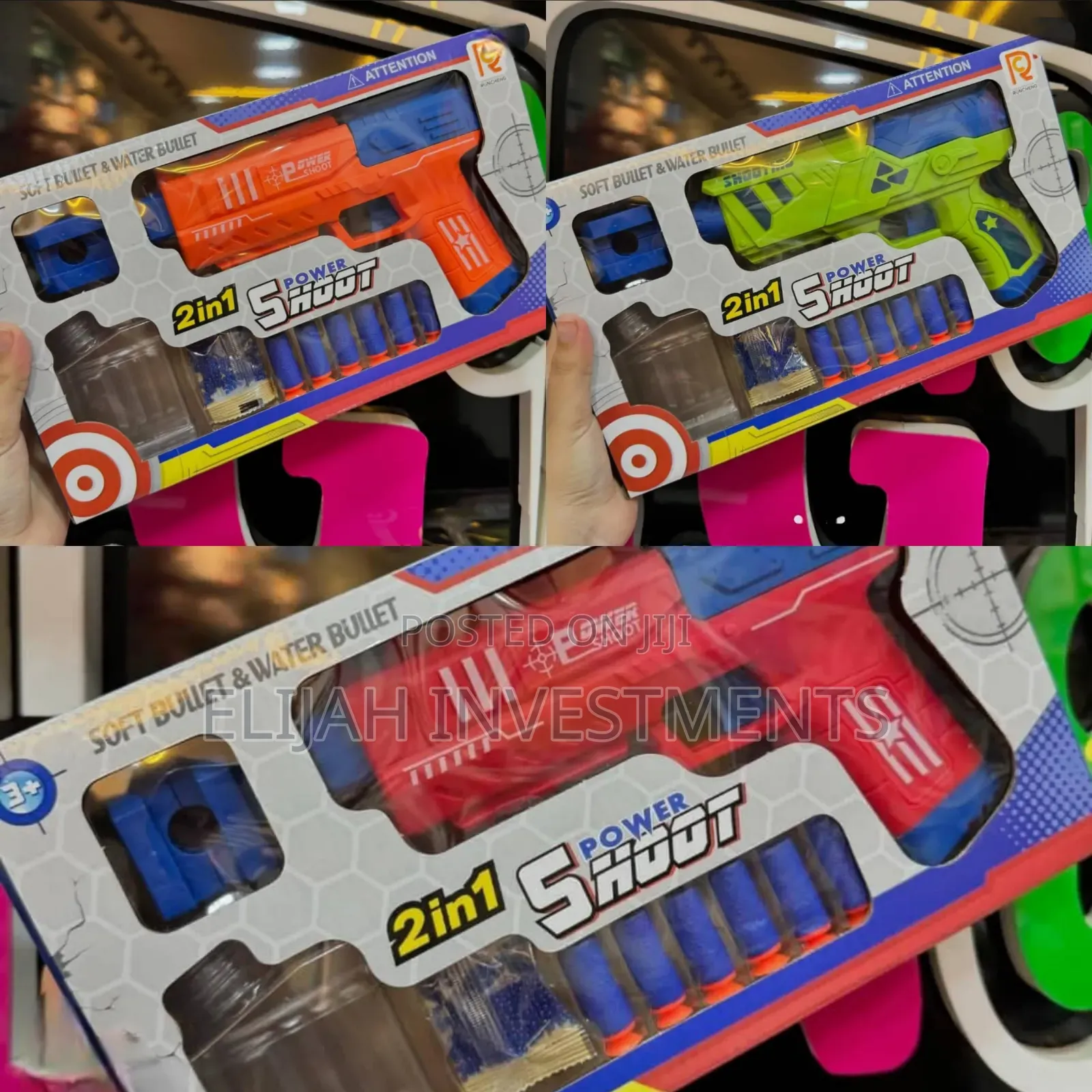 2in1 Kids Water Bullets and Soft Bullets Gun