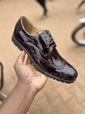 Original Maroon Shinny Bellonar Oxford Shoes