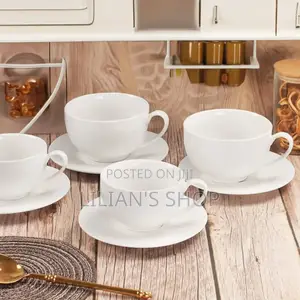 6pcs Cappuccino Cup and Saucer Set