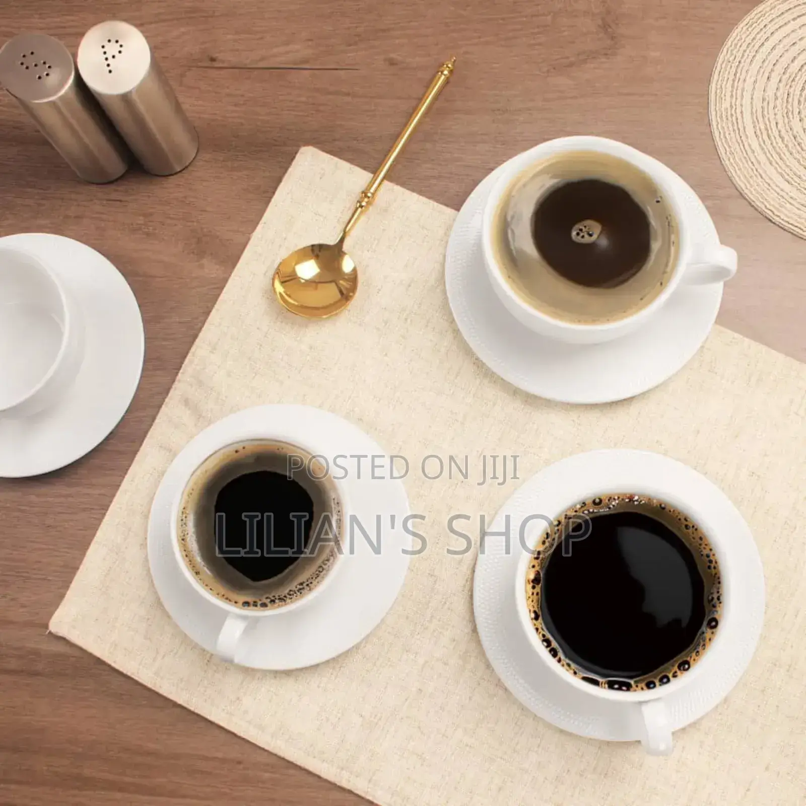 6pcs Cappuccino Cup and Saucer Set