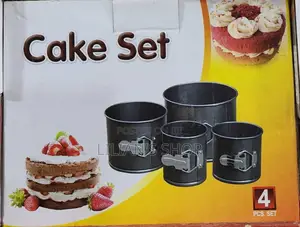 4pcs Non-Stick Queen Cake Size Baking Pans