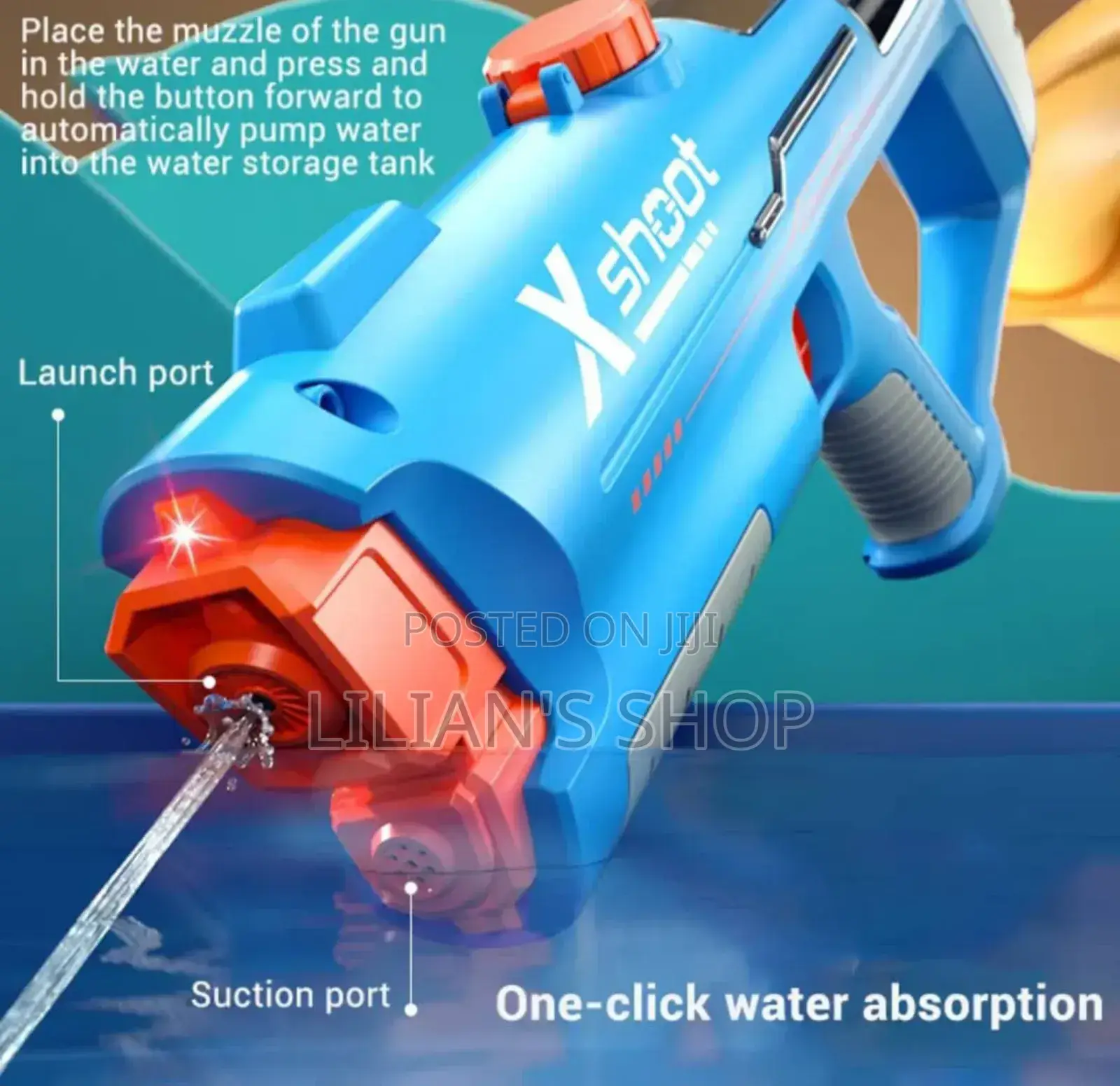 X Shoot 10 Metres Range Electric Adult Water Gun