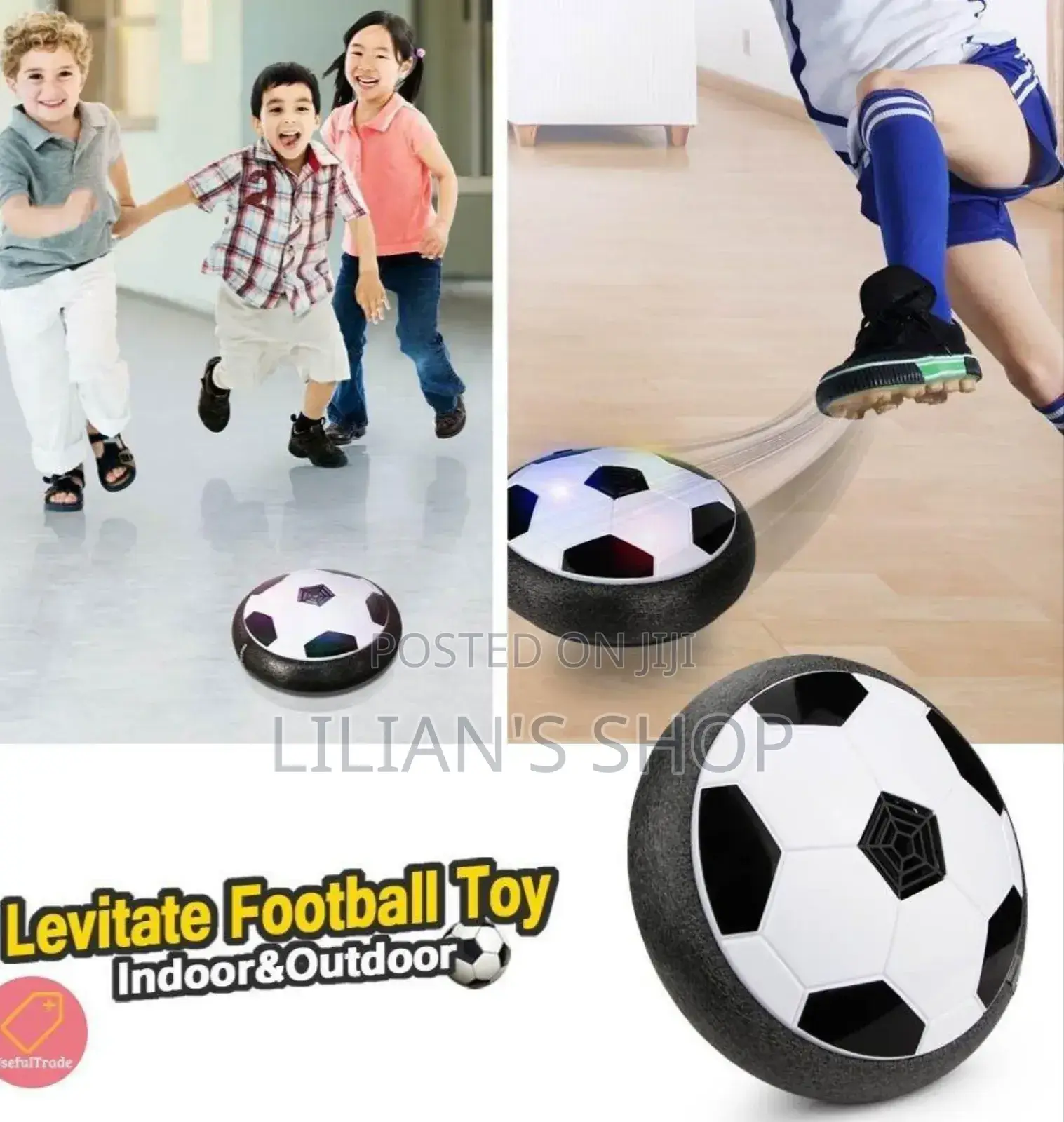 Toddler Football Goal Hover Ball Led Soccer Little Sports