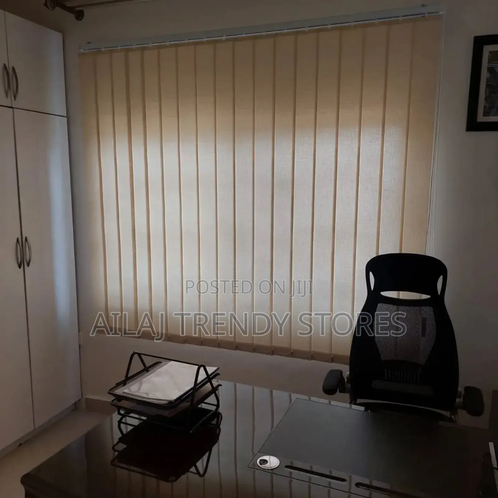 Cream Office Vertical Blinds Per Square Metre