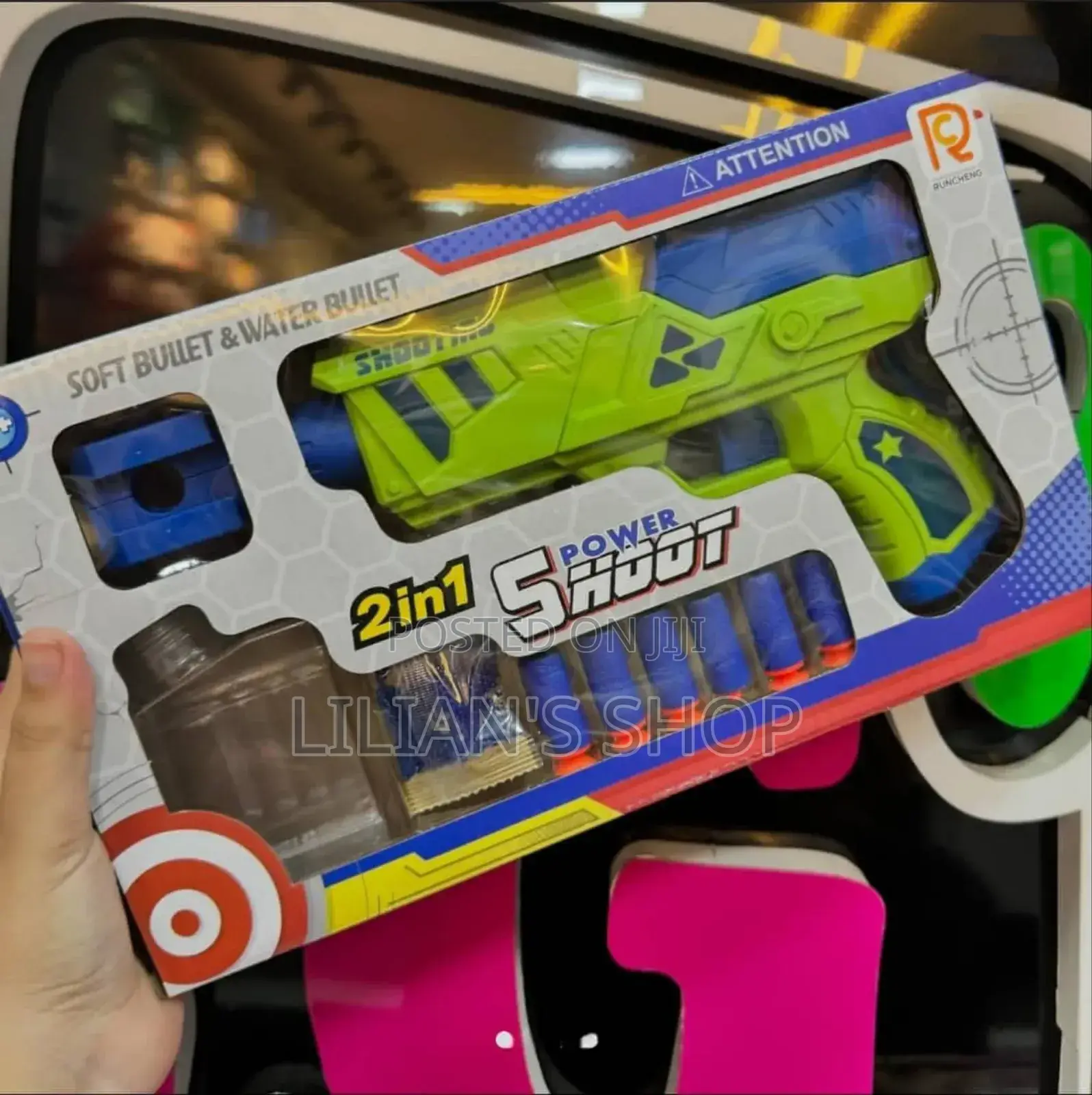 2in1 Kids Water Bullets and Soft Bullets Gun
