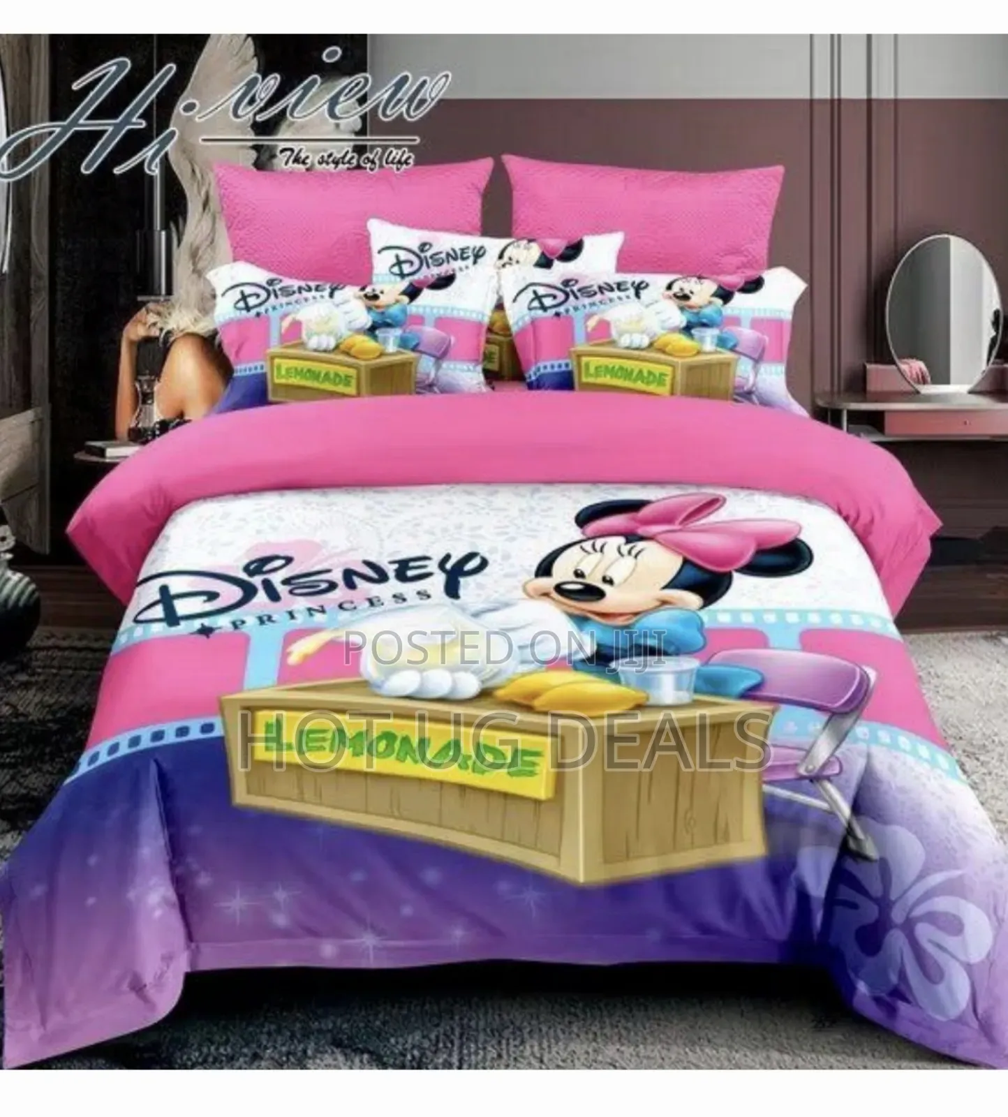 3pcs Princess Themed Kids Duvet-multicolor-4*6