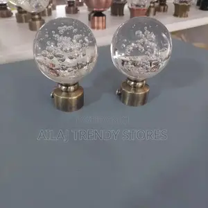 Metallic Curtain Rod Accessories Per Pair