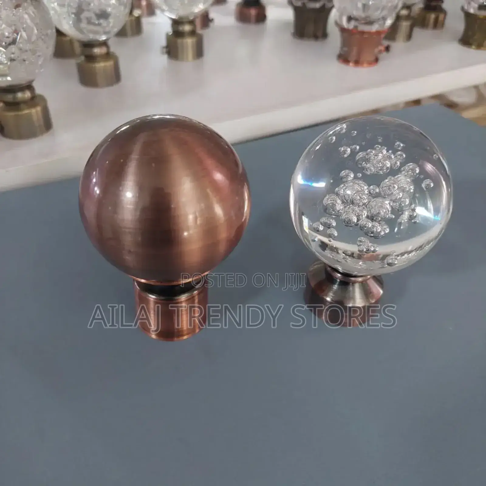 Metallic Curtain Rod Accessories Per Pair