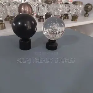 Metallic Curtain Rod Accessories Per Pair