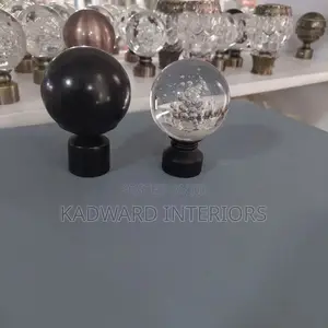 Metallic Curtain Rod Accessories Per Pair