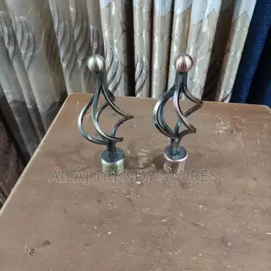 Metallic Curtain Rod Accessories Per Pair