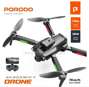 Porodo R/C Folding Drone Brushless Motor Infrared Obstacle