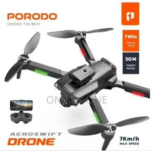 Porodo R/C Folding Drone Brushless Motor Infrared Obstacle
