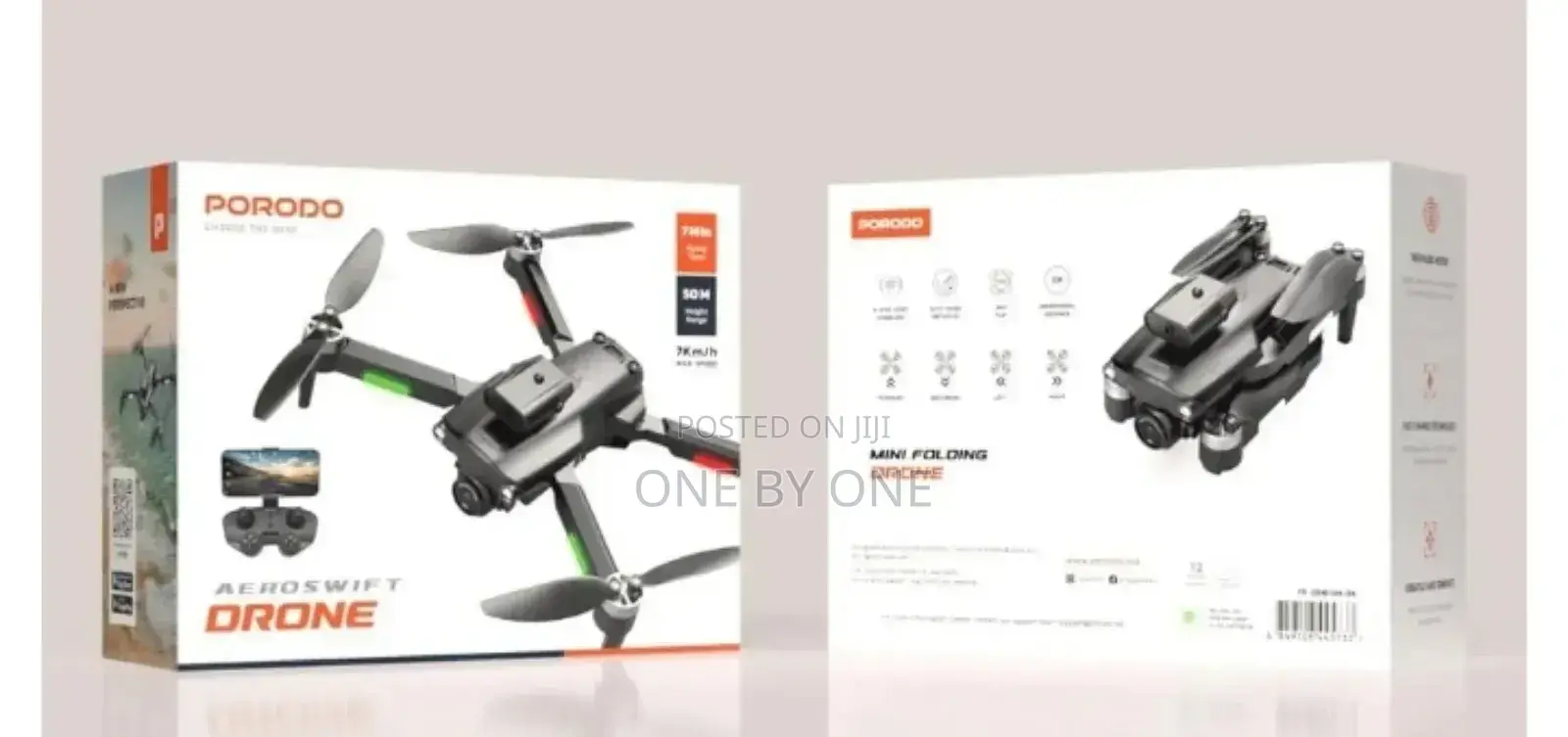 Porodo R/C Folding Drone Brushless Motor Infrared Obstacle