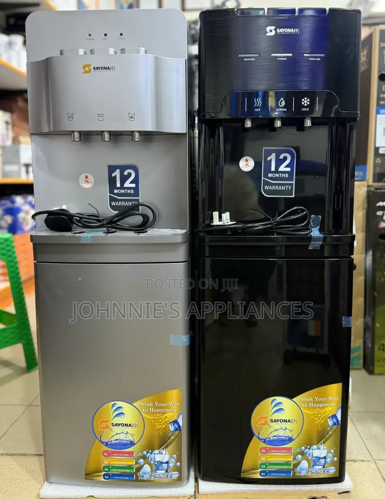 Sayona 3 Taps Water Dispenser With Compressor