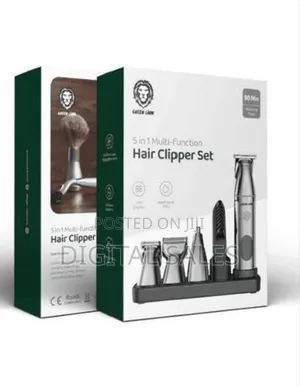 Green Lion 5 in 1 Multi-Function Hair Clipper Set.Silver