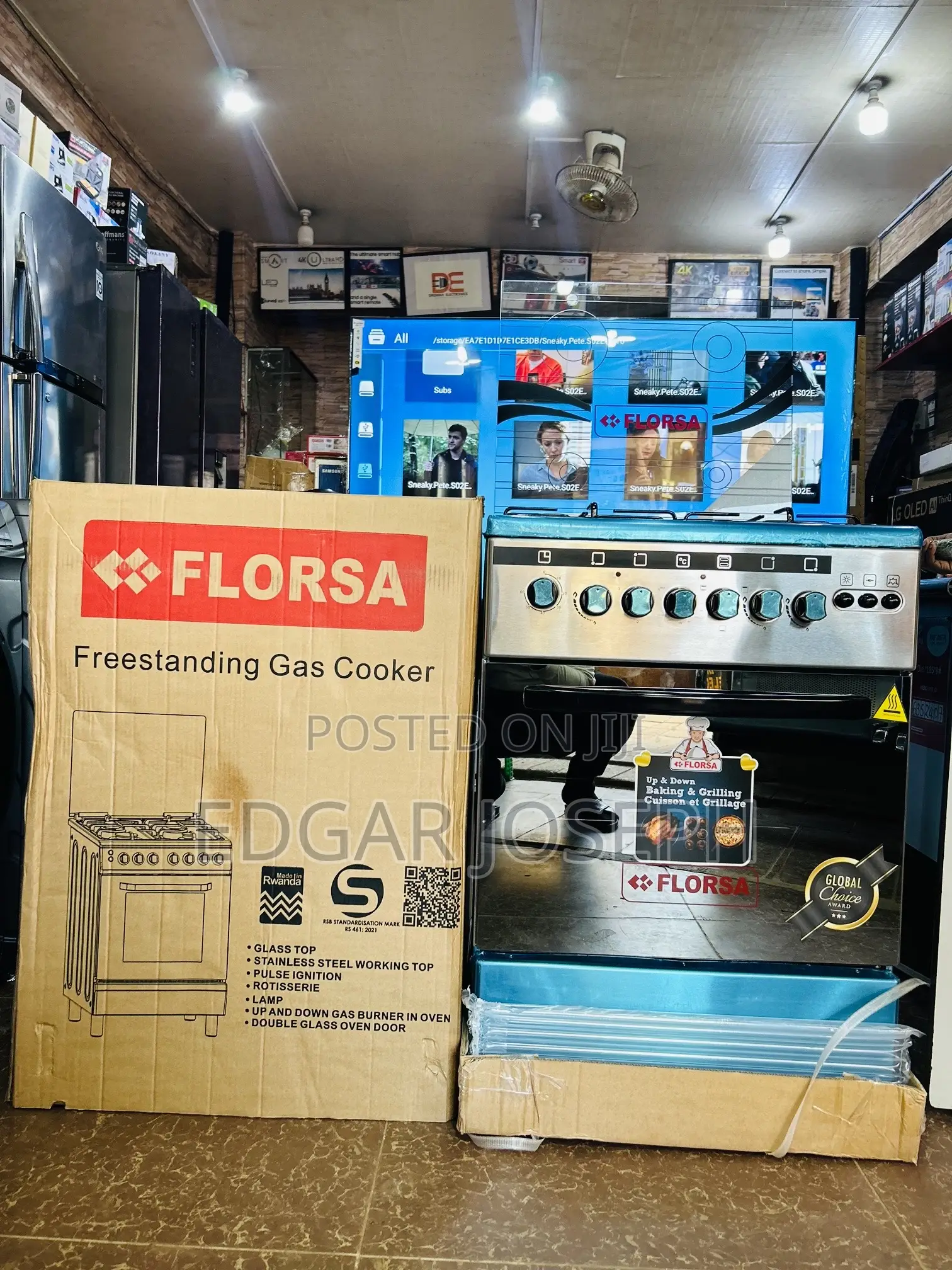 Florsa Cooker 60x60 3 Gass 1 Electric