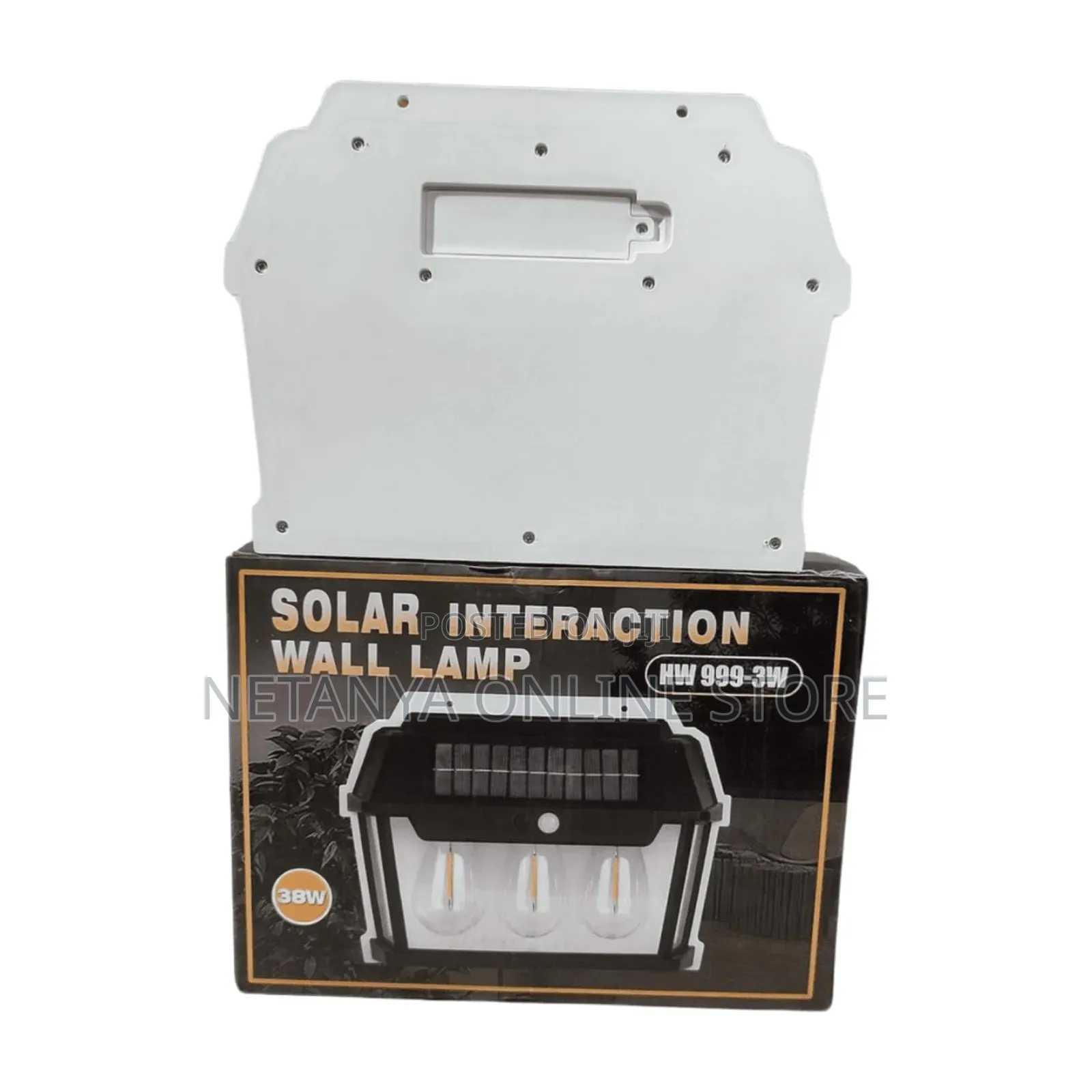 3 Bulbs Solar Powered Wall Lamp