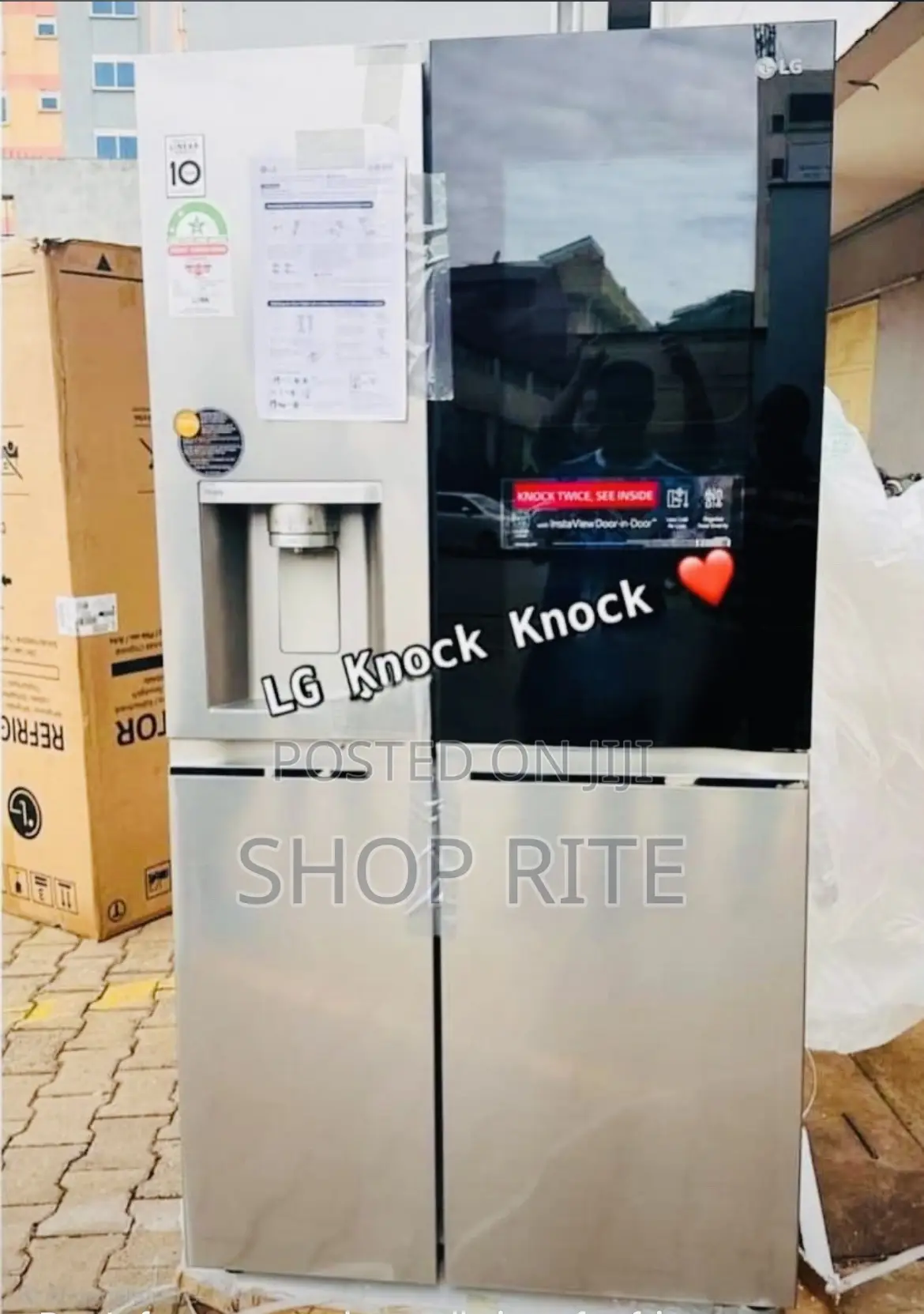 Lg Side by Side Knock Knock Smart Refrigerator